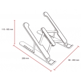 Base Suporte Ergonômico P/ Notebook,netbook, Tablet Celular Cor Preto