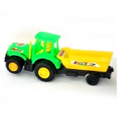 Trator De Plástico Resistente Design Realista Brinquedo