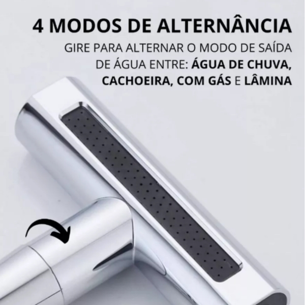 Torneira De Cozinha Cascata 360 Rotação 4 Funções Bocal De Alta Pressão Misturadora De Pia Para Cozinha Na Parede