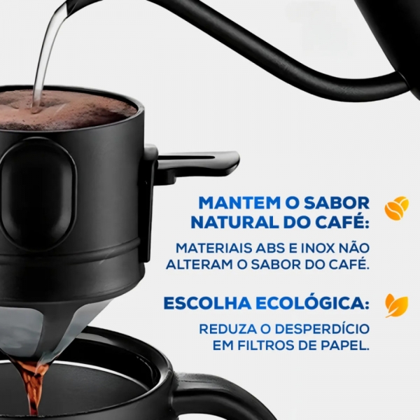 Mini Coador De Café Mini Filtro Individual Inox