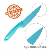 Facas De Cozinha Kit Conjunto Jogo 4 Coloridas Dia A Dia