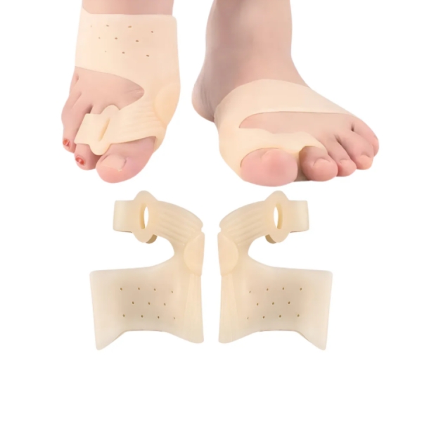 Par de Corretor Protetor de Joanete Terapia Magnética Alívio de Dores nos Pés e Dedão