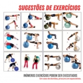 Bola de Ginástica Suíça Yoga Pilates Bola de Pilates Inflável Anti Estouro com bomba para encher