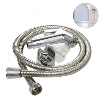 Ducha Higiênica Para Banheiro Completa Luxo Metal Inox núcleo da válvula de cobre 1,2m Chuveirinho Privada
