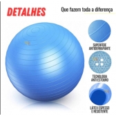 Bola de Ginástica Suíça Yoga Pilates Bola de Pilates Inflável Anti Estouro com bomba para encher