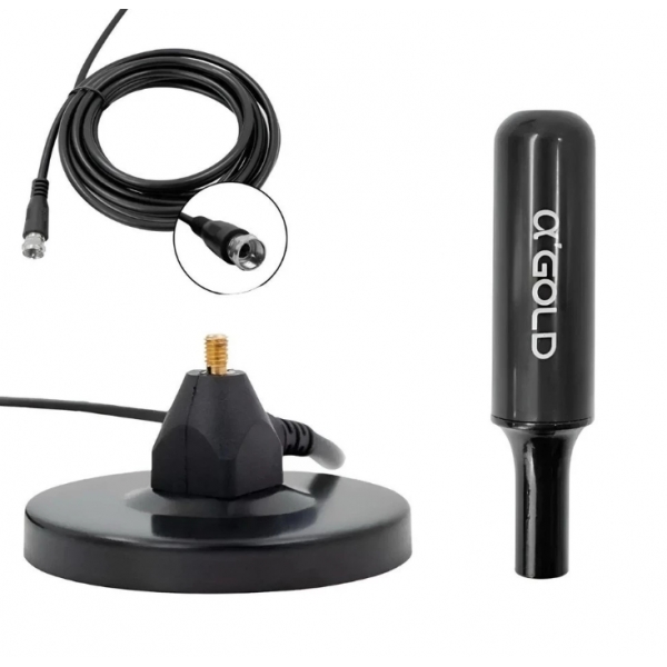 Antena TV Digital HDTV Com Cabo 3m