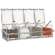 Kit 2 Organizador Acrílico 4 Potes Porta Temperos Gin Condimentos