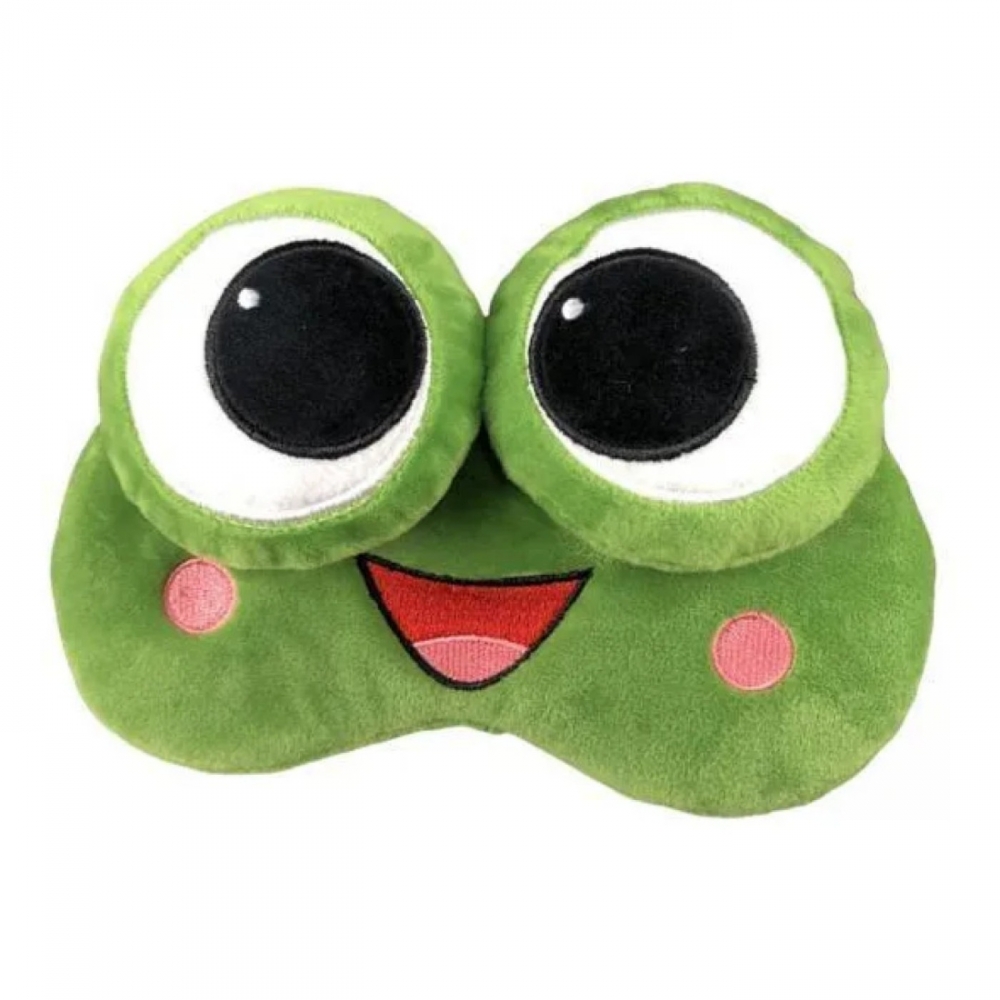 Máscara Sapo De Dormir De Olho De Pelúcia Para Feliz