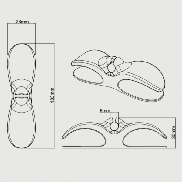 Kit 3 Suporte Do Cabo Clipe Universal O Invólucro Cord Organizador Para Cabos De Armazenamento
