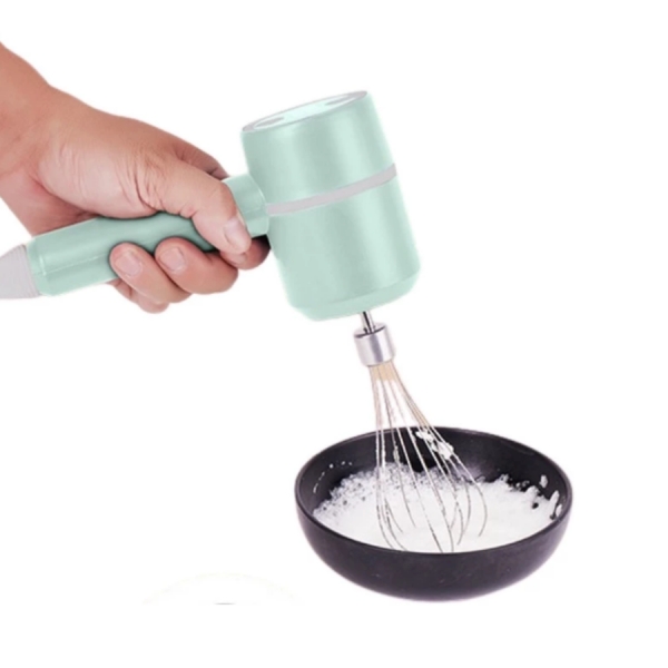 Batedor Elétrico De Ovo Grande Com Mixer 3 velocidades