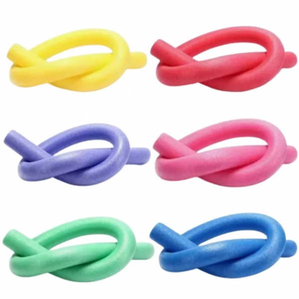 Boia Macarrão Piscina Natação Flutuador Com Furo Espaguete