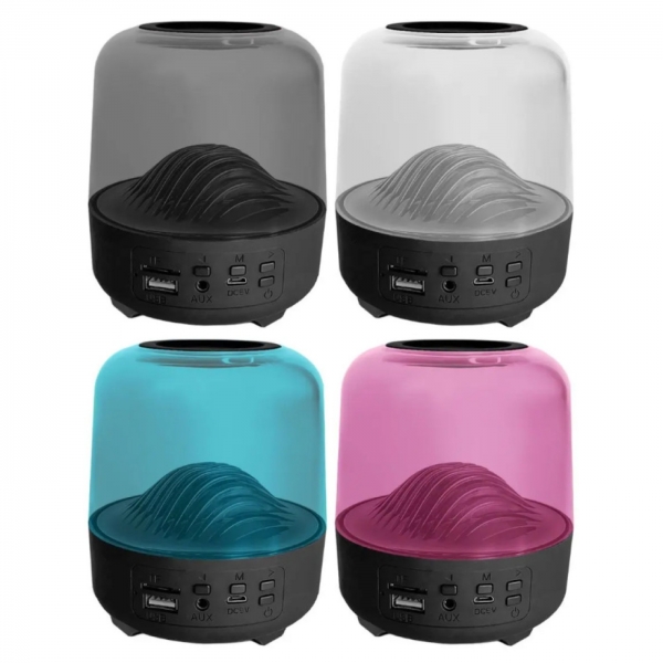 Caixa De Som Luminária Bluetooth Led Portátil