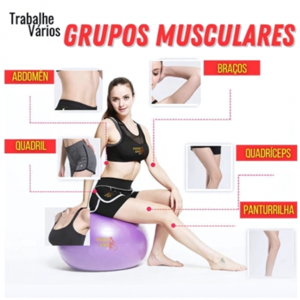 Bola de Ginástica Suíça Yoga Pilates Bola de Pilates Inflável Anti Estouro com bomba para encher