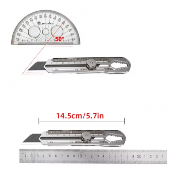 Estilete Profissional 18mm Com Trava Aço Inox Maciço
