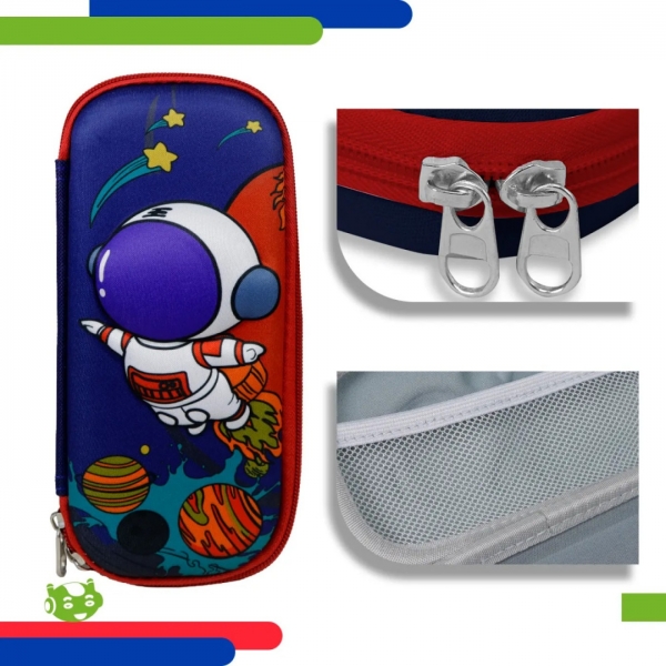 Estojo Escolar 3D Infantil Com Design Divertido