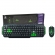 Kit Teclado E Mouse Gamer KG-03R Nemesis Start 2.0 Preto E Verde Mais Mouse Pad Gamer Nemesis
