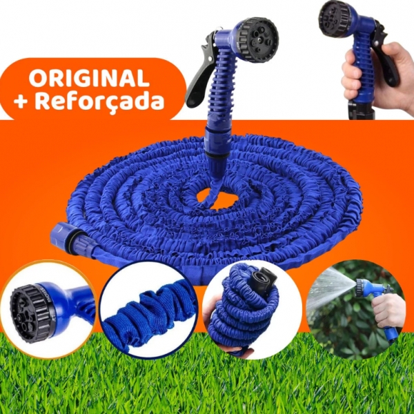 Mangueira Magica 60m METROS Flexível Irrigação E 7 Tipos De Jato