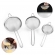 3 Pçs Peneira Coador Em Aço Inox Para Cozinha 3 Tamanhos P M G 8/10/12CM