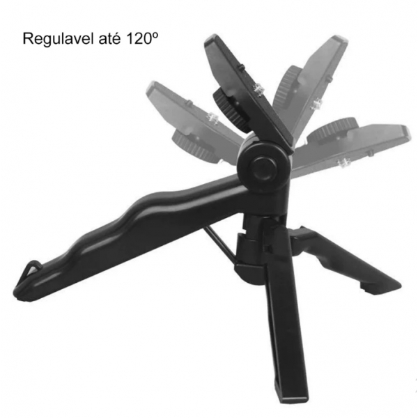 Kit Youtuber Tripe Vlog Live Suporte Celular Led com Microfone Fazer Vídeos