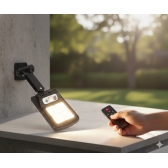 Luminária Solar Poste Rua Refletor Sensor Movimento Prova DÁgua Controle