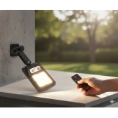 Luminária Solar Poste Rua Refletor Sensor Movimento Prova DÁgua Controle