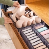 Kit 3 Organizadores De Gaveta Dobrável Sutiã Cuecas Calcinha