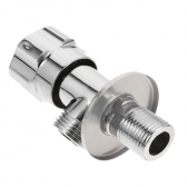 Kit Ducha Higiênica Registro 1 Saída De Água Abs Soft Cromada