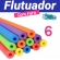 Kit 6 Macarrão Flutuador Piscina – Boias Espaguete com Furo para Praia/Hidro Cores Sortidas