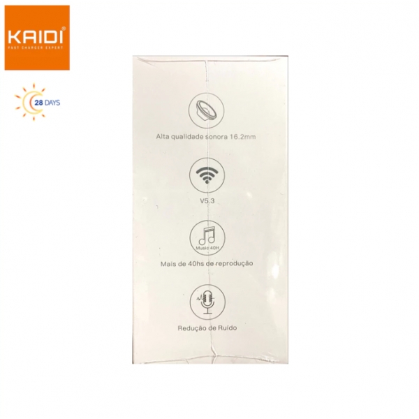 Fone de Ouvido Sem fio Bluetooth TWS Bateria de Longa Duração Kaidi KD-792