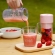 Copo Caneca Liquidificador Mini Juicer 500ML com 6 laminas com tampa e canudo Recarregavel Portatil