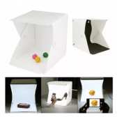 Mini Estúdio Fotográfico com Luz LED USB Portátil Para Foto de Produto Fundo Branco e Preto Incluso - envio imediato