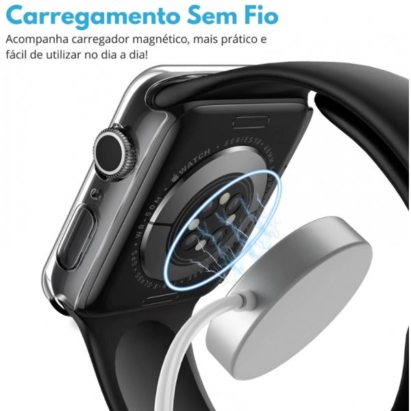 Relógio Smartwatch T10 Ultra 2 Big Cinza Display 2.19 55mm Inteligente Bluetooth Esportivo