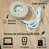 Luminária Menina na Lua Bola De Cristal Abajur Mesa Quarto