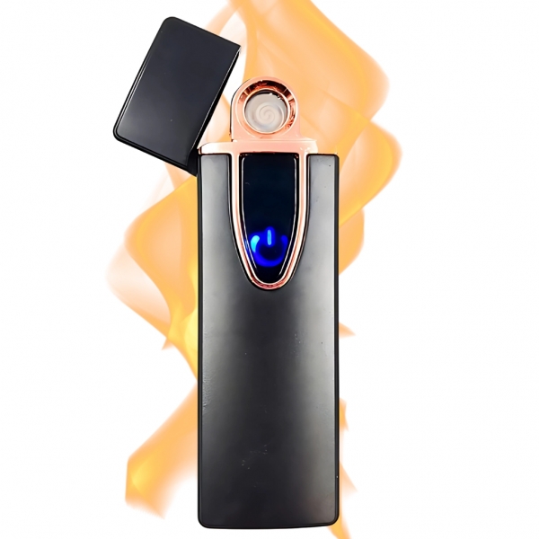 Isqueiro Acendedor Recarregável USB Eletrônico Premium Luxo Touch Presente Unissex Eletrônico