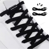 Cadarços Redondos Elásticos para Adultos com Travas de Metal Anti Solto para Esportes