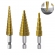 Broca Escalonada 3 Peças Hss Step Drill Bit Set Cone Hole