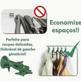 Varal Calcinha Meia Cueca Peça Intima com 16 Prendedores Reforçado