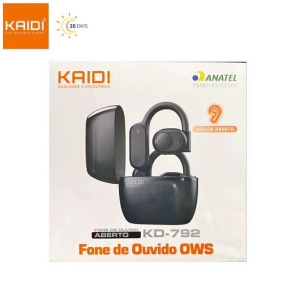 Fone de Ouvido Sem fio Bluetooth TWS Bateria de Longa Duração Kaidi KD-792