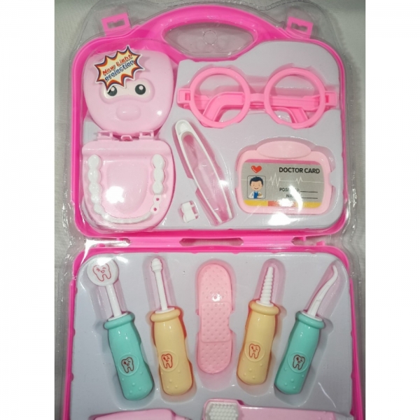 Brinquedo Infantil Maleta Grande Dentista Com Boca