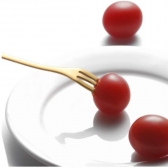 Kit 12 Garfo De Chá De Café Dourada De Aço Inoxidável Sobremes