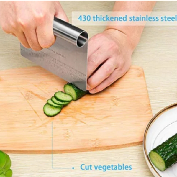 Espátula Para Massas Com Regua 15CM Chocolate Legumes Aço Inox Confeiteiro Alisador Bolo