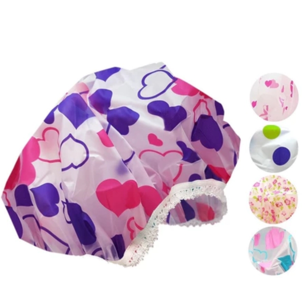 Toucas Para Banho Com Elástico Impermeável Tintura Hidratação Várias Estampas
