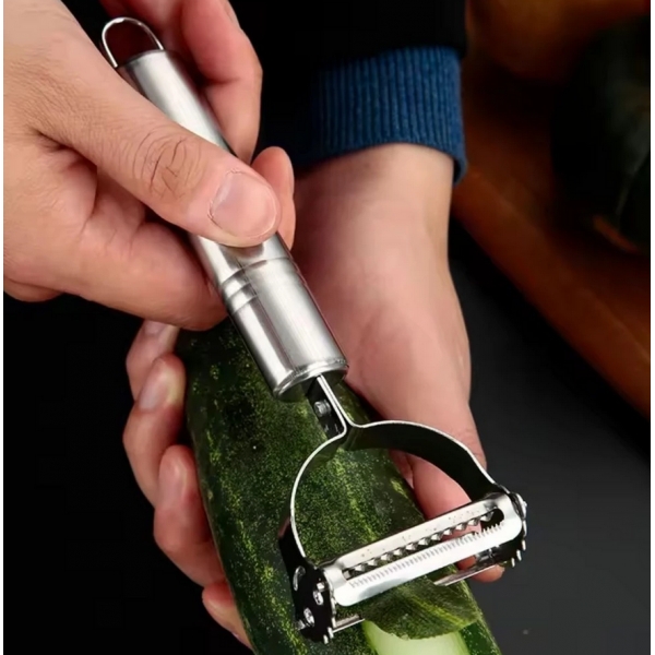 Kit 3 Descascadores Inox Legumes, Frutas Escama Peixe Queijo