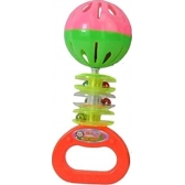 Kit 2 Chocalhos Infantis Coloridos - Estimula Audição e Coordenação Motora do Bebê