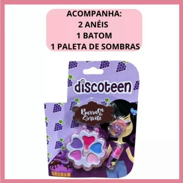 Kit Estojo Maquiagem Barraca Do Sorvete Discoteen