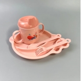 Conjunto Refeição Infantil Completo 4 Peças – Ideal para Primeiras Papinhas e Aprendizado Envio Aleatorio