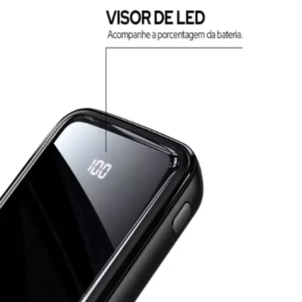Carregador Portátil Powerbank 20000mAh 22.5W Entradas Led Indicativo de Bateria
