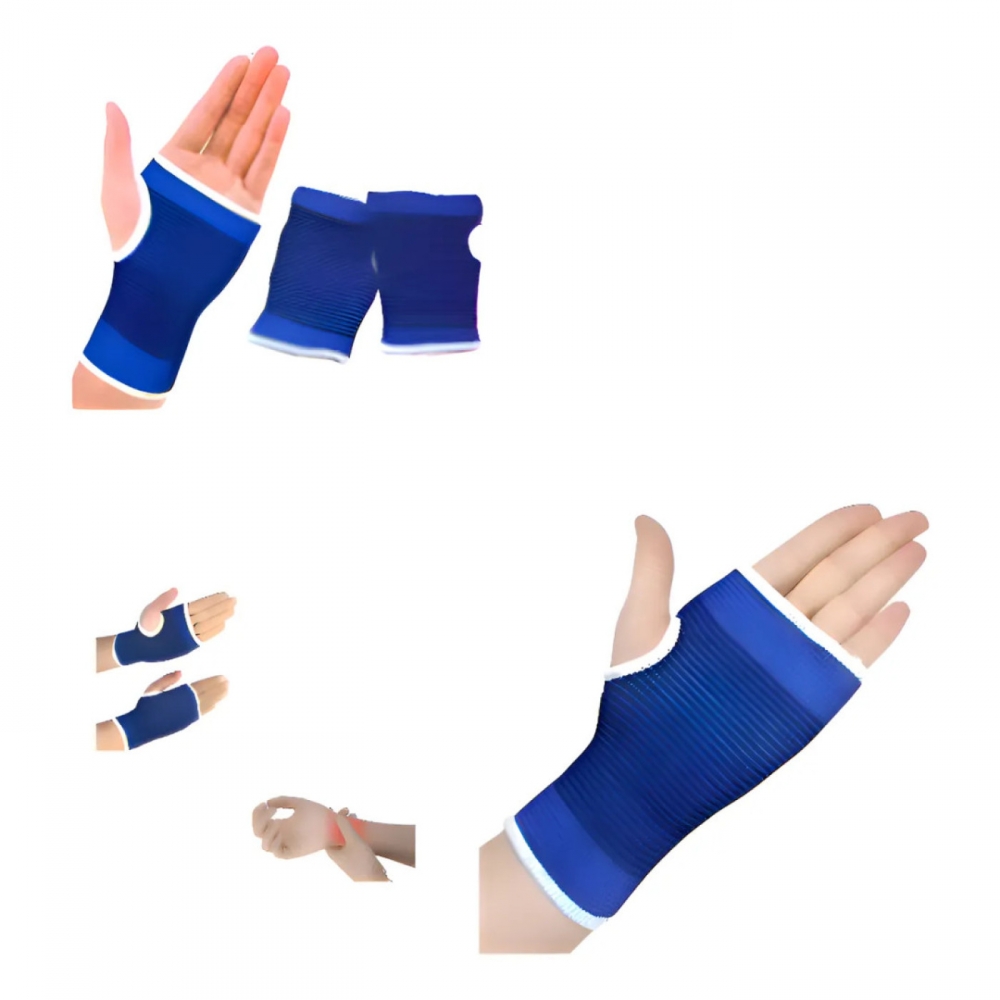 Munhequeira Ortopédica Ajustável Para Digitação Es - Azul