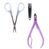 Kit Manicure 3 Peças Unhas Cuidado Mulher Feminino Rápido e Prático