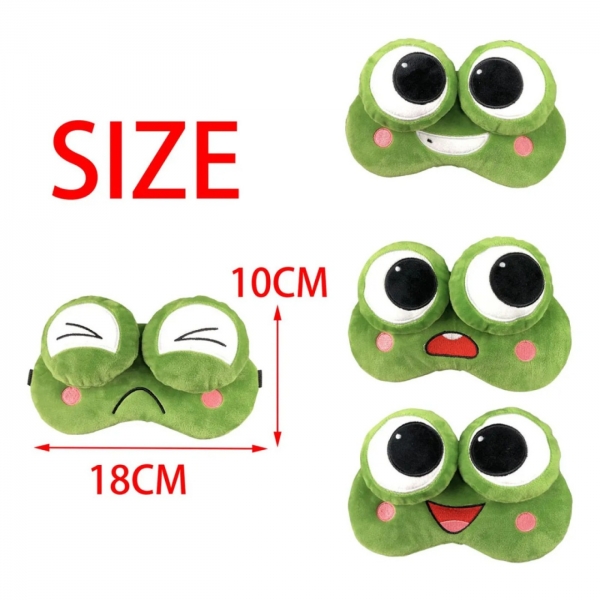 Máscara Sapo De Dormir De Olho De Pelúcia Para Feliz